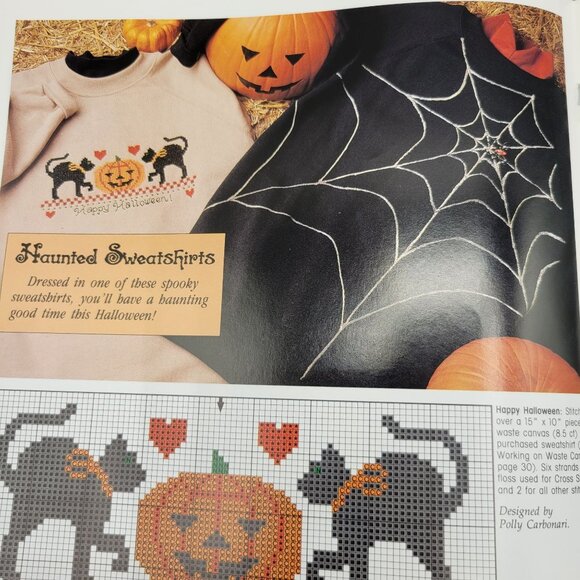 Leisure Arts Celebrations To Cross Stitch and Craft Pattern Book Autumn 1990 - Picture 6 of 8